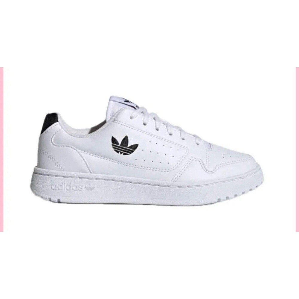 New adidas Youth NY 90 J - Unisex Shoes White Black Sneakers FY9840 SIZE 4-7